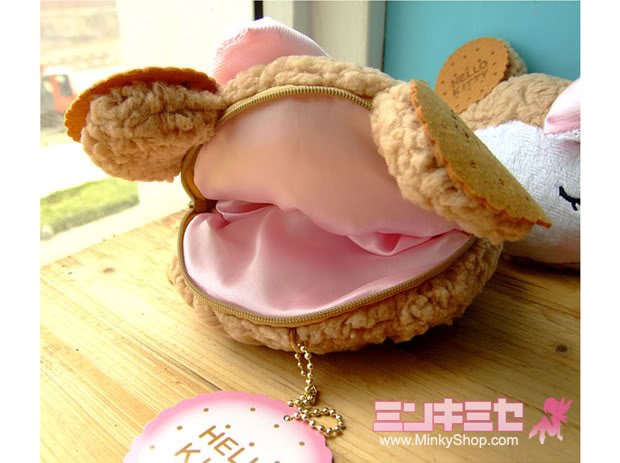 Sanrio Biscuit Bear Hello Kitty Purse/Make-up Bag